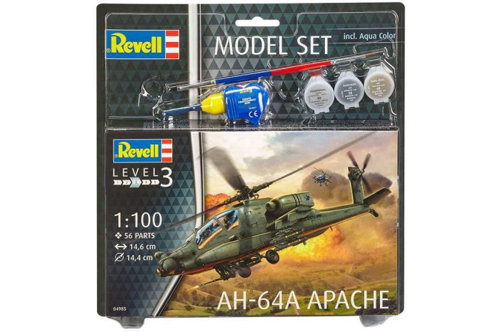 ModelSet vrtulník 64985 - AH-64A Apache (1:100)
