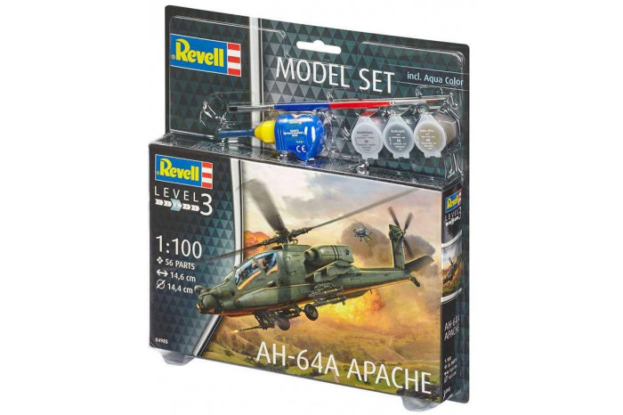 ModelSet vrtulník 64985 - AH-64A Apache (1:100)