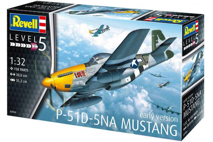 Plastic ModelKit letadlo 03944 - P-51D-5NA Mustang (1:32)