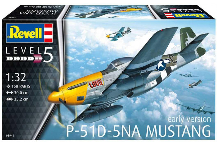 Plastic ModelKit letadlo 03944 - P-51D-5NA Mustang (1:32)