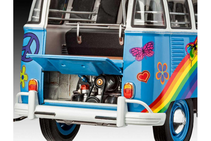 Plastic ModelKit auto 07050 - VW T1 Samba Bus "Flower Power" (1:24)