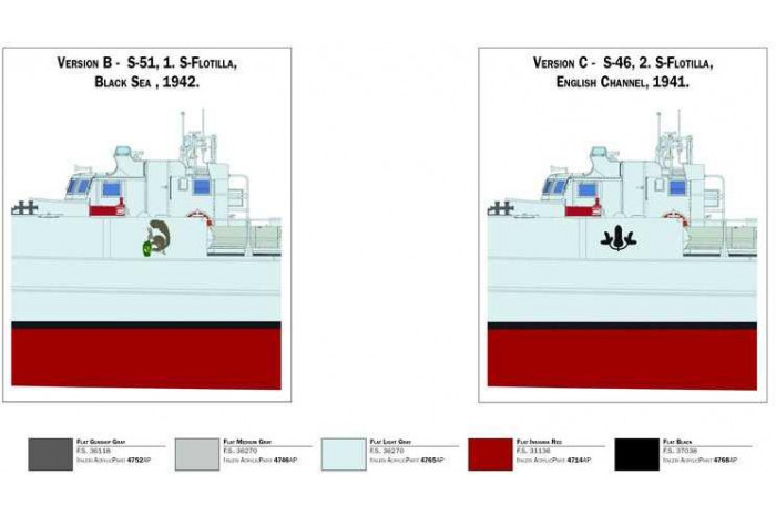 Model Kit loď 5620 - SCHNELLBOOT S-38 with Bofors (1:35)
