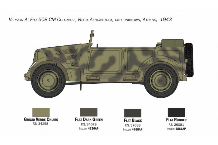 Model Kit tank 6550 - 508 CM "COLONIALE" STAFF CAR (1:35)