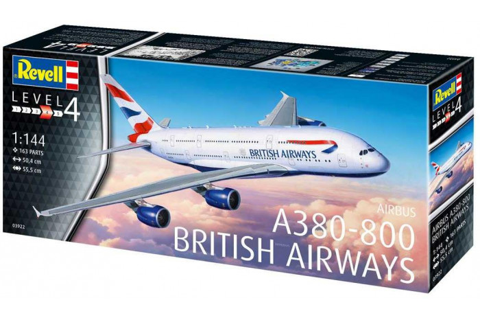 Plastic ModelKit letadlo 03922 - A380-800 British Airways (1:144)