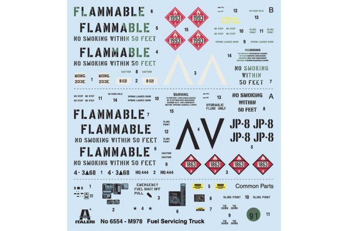 Model Kit military 6554 - M978 Fuel Servicing Truck (1:35)