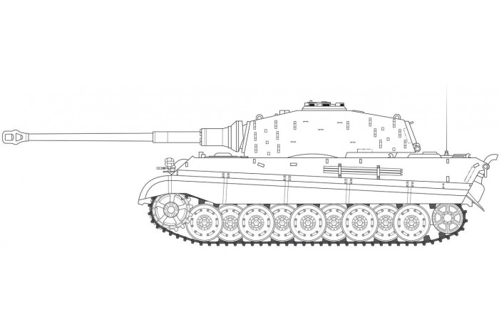 Classic Kit tank A1369 - King Tiger (1:35)