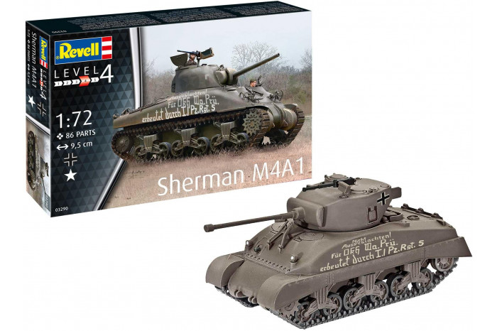 Plastic ModelKit tank 03290 - Sherman M4A1 (1:72)