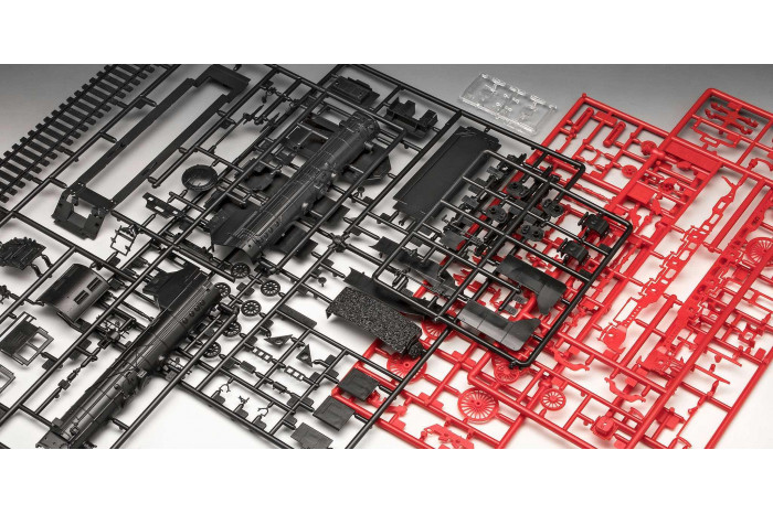 Plastic ModelKit lokomotiva 02172 - Schnellzuglok BR01 mit Tender 2'2' T32 (1:87)