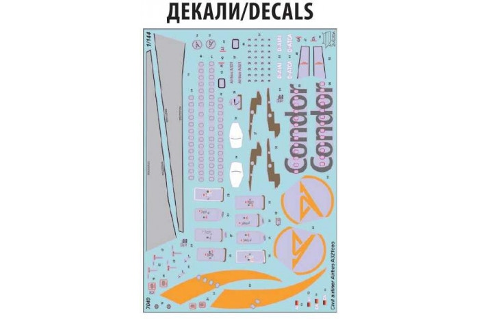 Model Kit letadlo 7040 - Airbus A321 CEO (1:144)