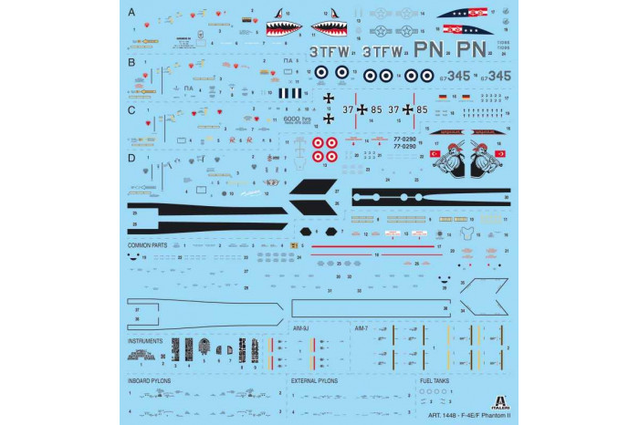 Model Kit letadlo 1448 - F-4E/F Phantom II (1:72)