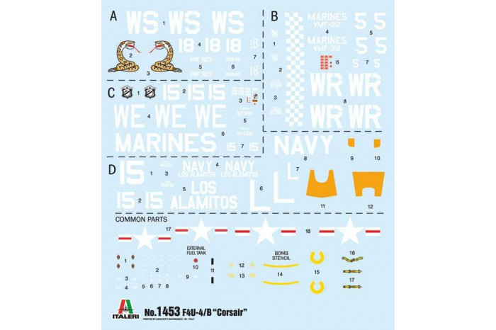 Model Kit letadlo 1453 - F-4U/4B Korean War (1:72)