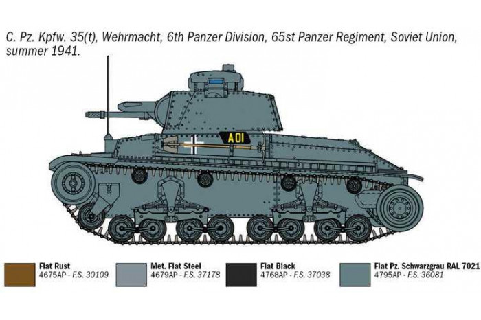 Model Kit military 7084 - Pz. Kpfw. 35(t) (1:72)