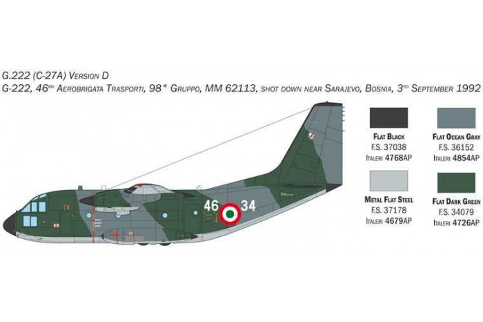 Model Kit letadlo 1450 - C-27A Spartan / G.222 (1:72)
