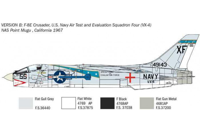 Model Kit letadlo 1456 - F-8E Crusader (1:72)