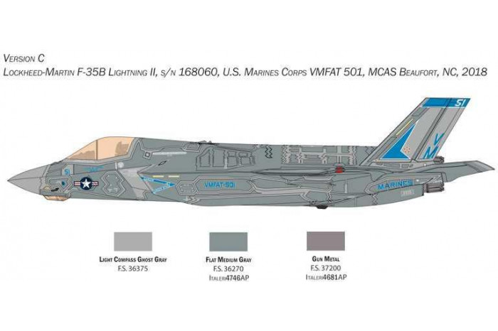 Model Kit letadlo 2810 - F-35B STOVL version (1:48)