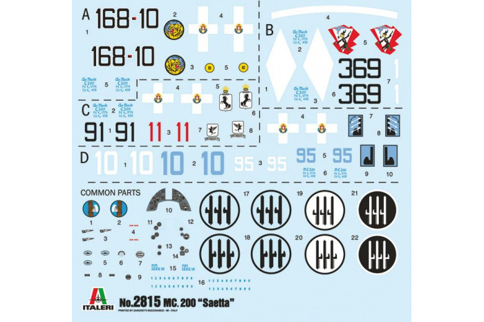 Model Kit letadlo 2815 - Macchi Mc.200 1a serie (1:48)