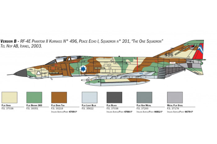 Model Kit letadlo 2818 - RF-4E Phantom (1:48)