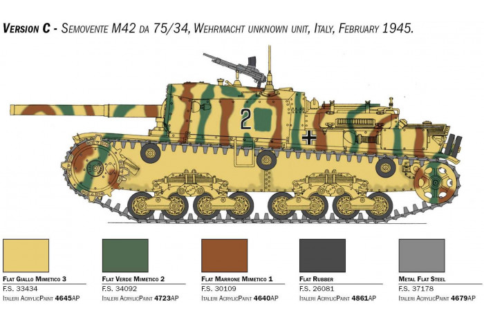 Model Kit tank 6584 - Semovente M42 da 75/34 (1:35)