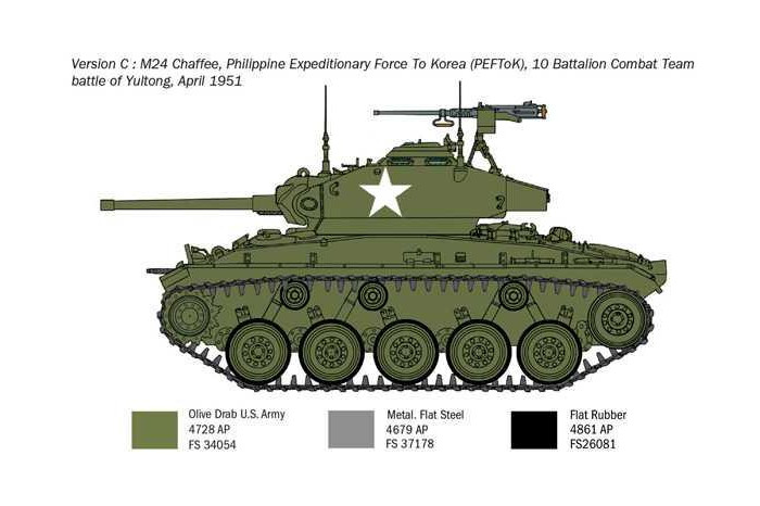 Model Kit tank 6587 - M24 "Chaffee" Korean War (1:35)