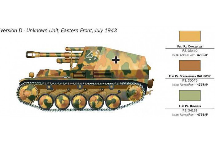 Model Kit military 7061 - Sd.Kfz.124 Wespe 10.5 cm. Leichte Feldhaubitze (1:72)