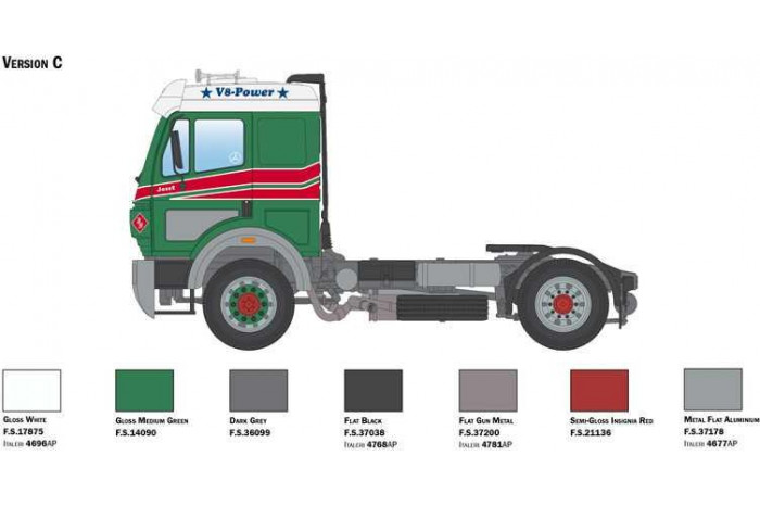 Model Kit truck 3956 - Mercedes-Benz SK 1844LS V8 (1:24)