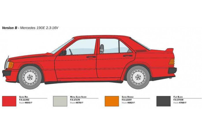 Model Kit auto 3624 - Mercedes Benz 190E (1:24)