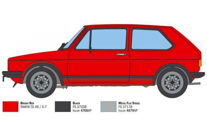 Model Kit auto 3622 - VW Golf GTI Rabbit (1:24)