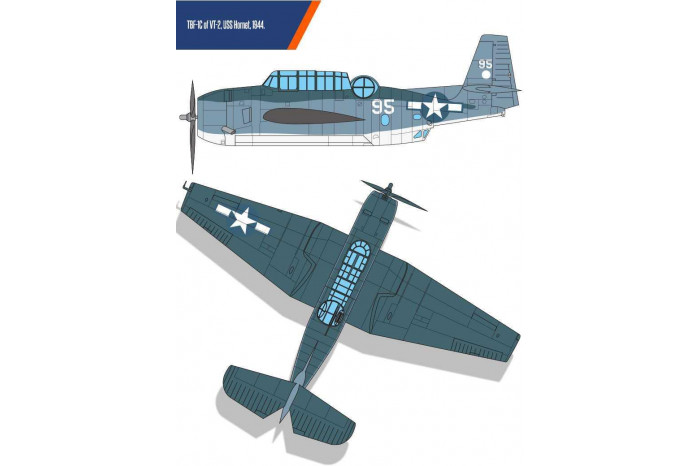 Model Kit letadlo 12340 - USN TBF-1C "Battle of Leyte Gulf" (1:48)