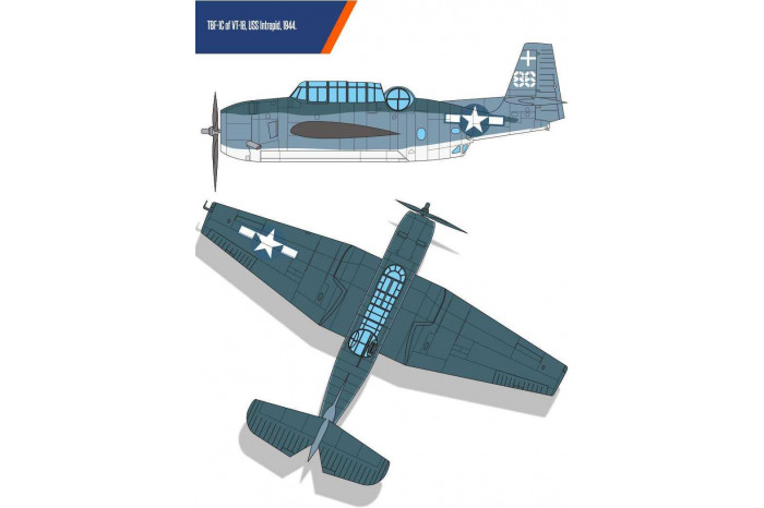 Model Kit letadlo 12340 - USN TBF-1C "Battle of Leyte Gulf" (1:48)