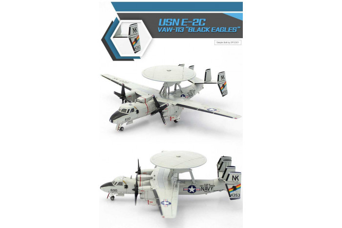 Model Kit letadlo 12623 - USN E-2C VAW-113 "BLACK EAGLES" (1:144)