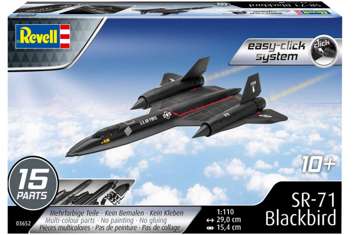 EasyClick letadlo 03652 - SR-71 Blackbird (1:110)