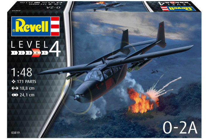 Plastic ModelKit letadlo 03819 - O-2A Skymaster (1:48)