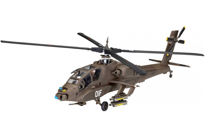 Plastic ModelKit vrtulník 03824 - AH-64A Apache (1:72)