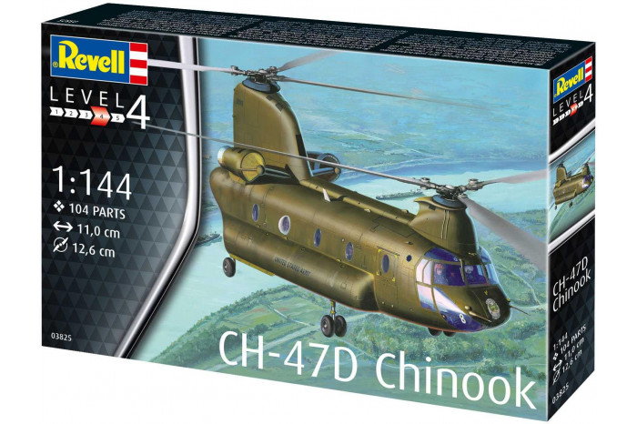 Plastic ModelKit vrtulník 03825 - CH-47D Chinook (1:144)
