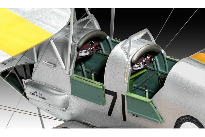 Plastic ModelKit letadlo 03827 - D.H. 82A Tiger Moth (1:32)