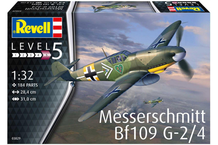 Plastic ModelKit letadlo 03829 - Messerschmitt Bf109G-2/4 (1:32)