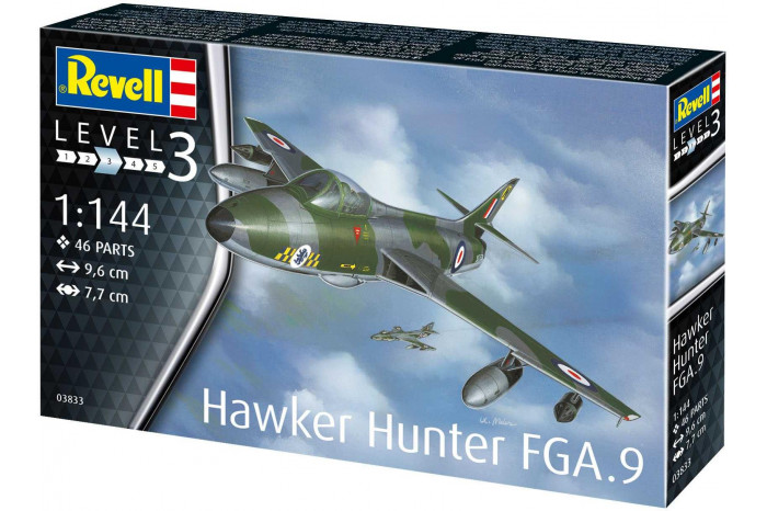 Plastic ModelKit letadlo 03833 - Hawker Hunter FGA.9 (1:144)
