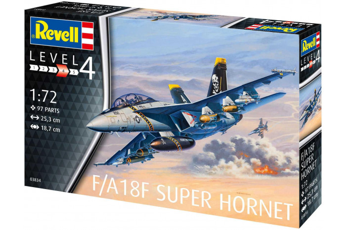 Plastic ModelKit letadlo 03834 - F/A18F Super Hornet (1:72)