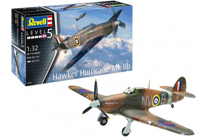 Plastic ModelKit letadlo 04968 - Hawker Hurricane Mk IIb (1:32)