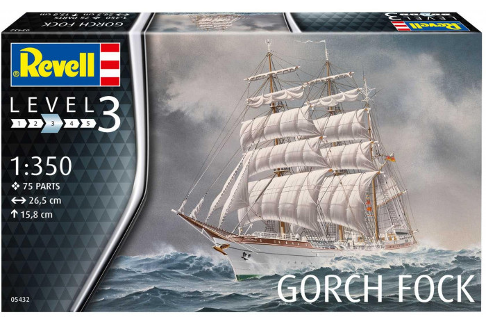 Plastic ModelKit loď 05432 - Gorch Fock (1:350)