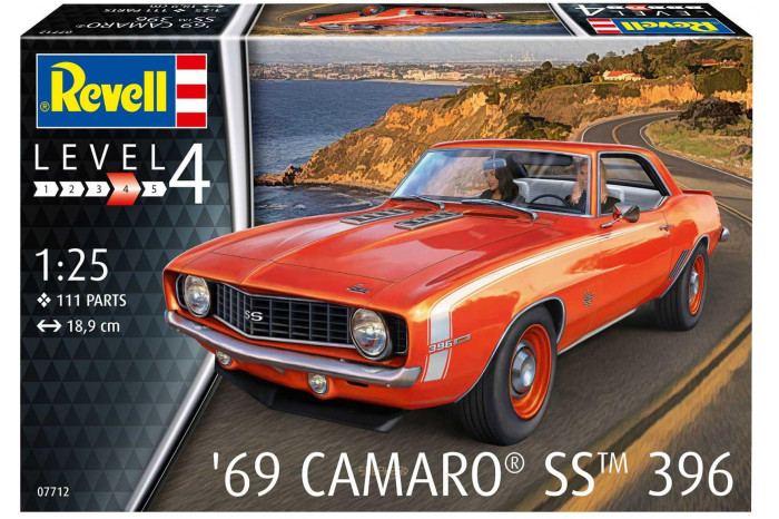 Plastic ModelKit auto 07712 - 69 Camaro SS (1:25)