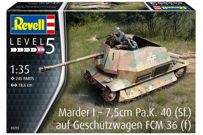 Plastic ModelKit military 03292 - Marder I on FCM 36 base (1:35)
