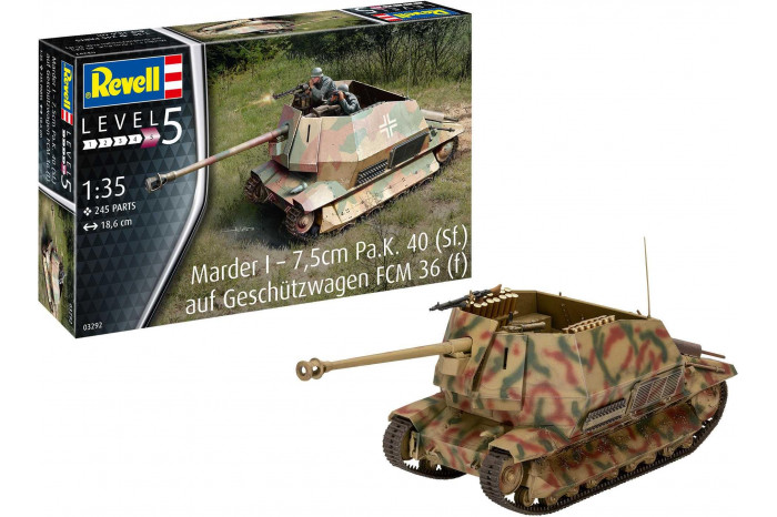 Plastic ModelKit military 03292 - Marder I on FCM 36 base (1:35)