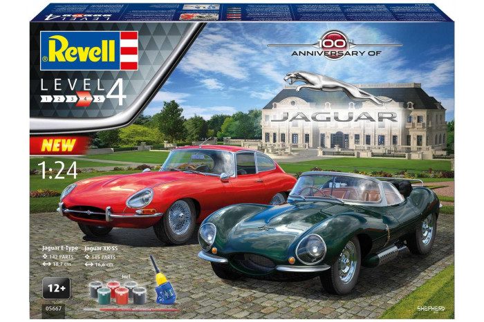 Gift-Set auta 05667 - "100 Years Jaguar" (1:24)