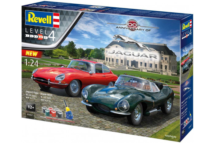 Gift-Set auta 05667 - "100 Years Jaguar" (1:24)