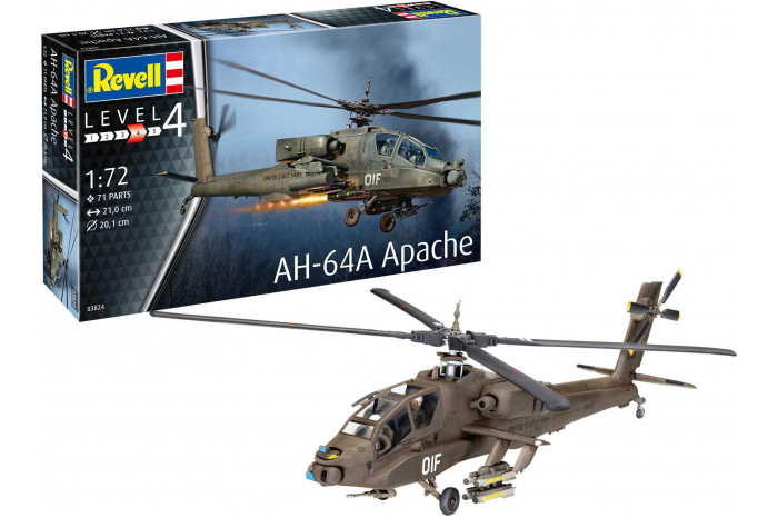 ModelSet vrtulník 63824 - AH-64A Apache (1:72)
