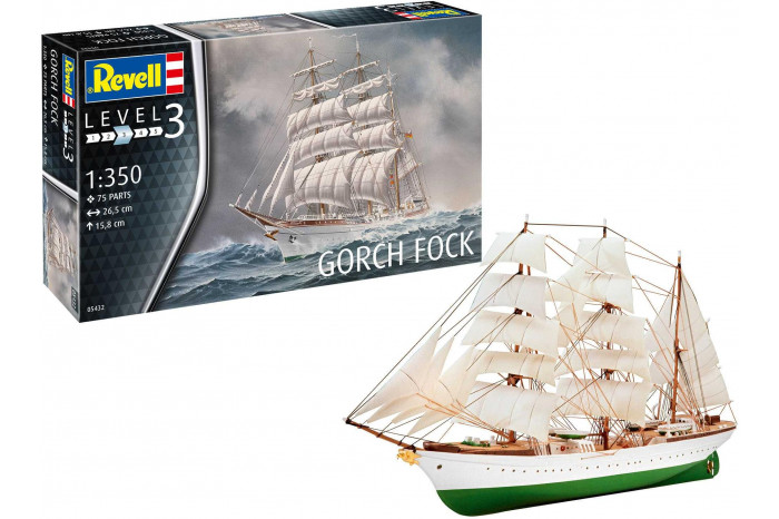 ModelSet loď 65432 - Gorch Fock (1:350)