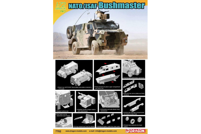 Model Kit military 7702 - NATO/ISAF BUSHMASTER (1:72)