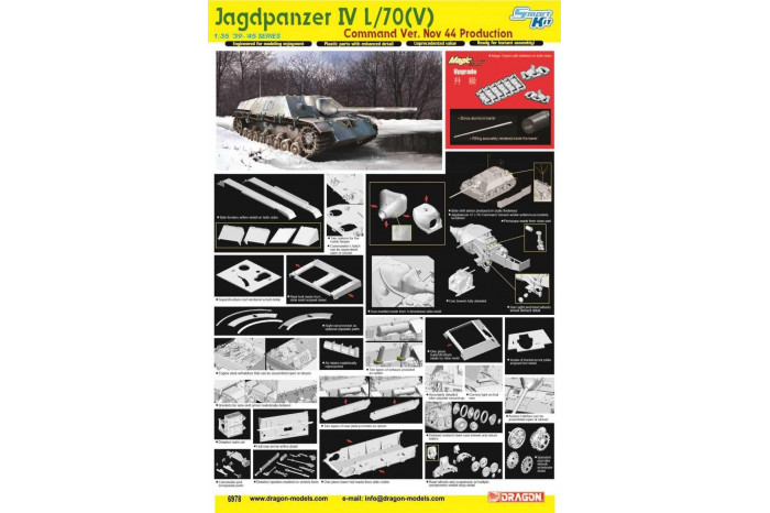 Model Kit military 6978 - Jagdpanzer IV L/70(V) Command Ver. Nov. 44 Production (1:35)