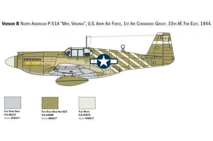Model Kit letadlo 1423 - P-51A Mustang (1:72)